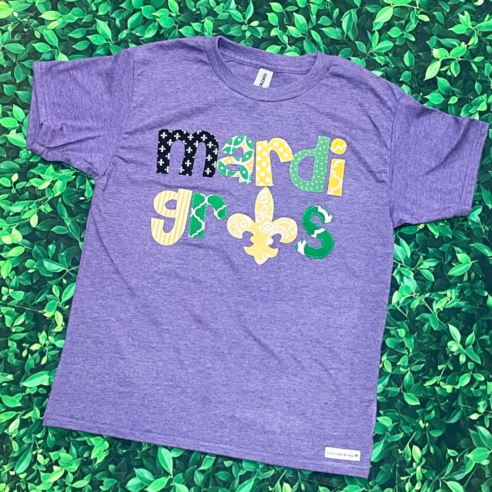 Mardi Gras shirt youth small nwot